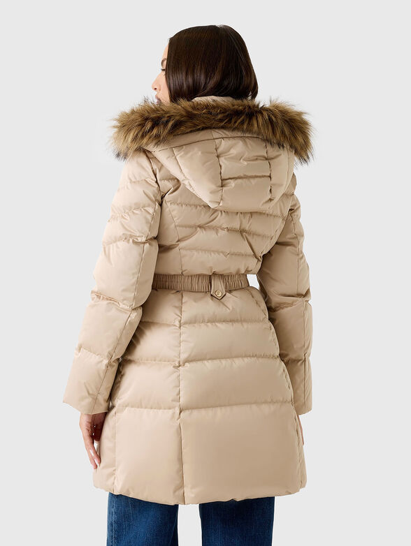 Real down puffer hooded jacket - 3