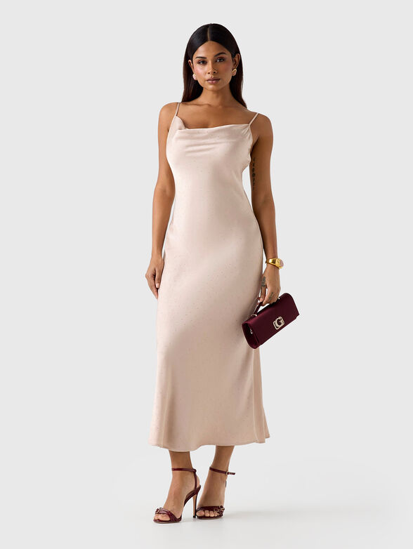 Black midi dress with embellishments - 1