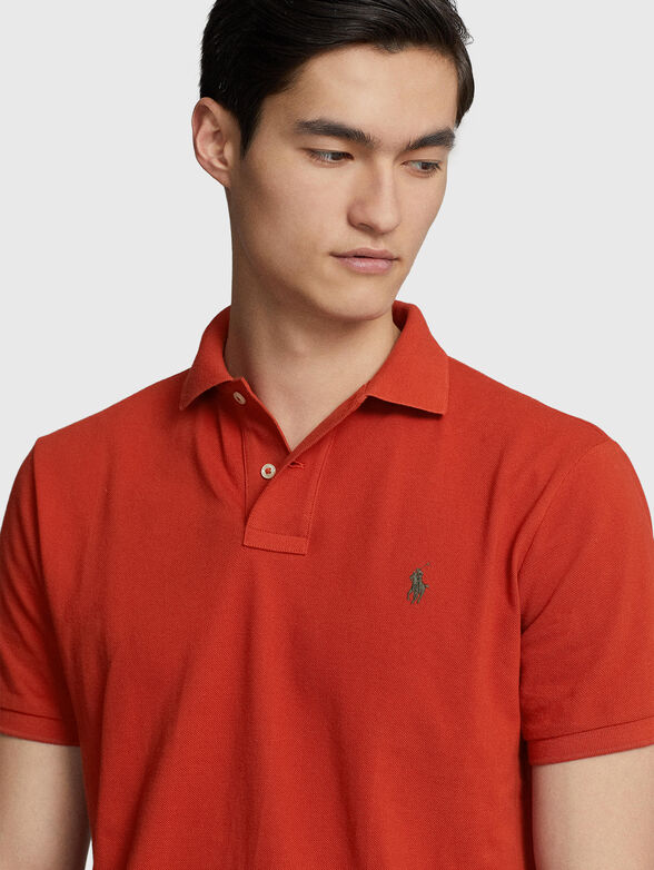 Contrast-logo Polo shirt  - 4
