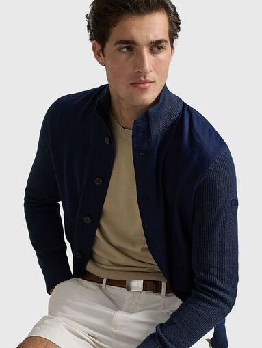 Short sleeved cotton sweater - 5