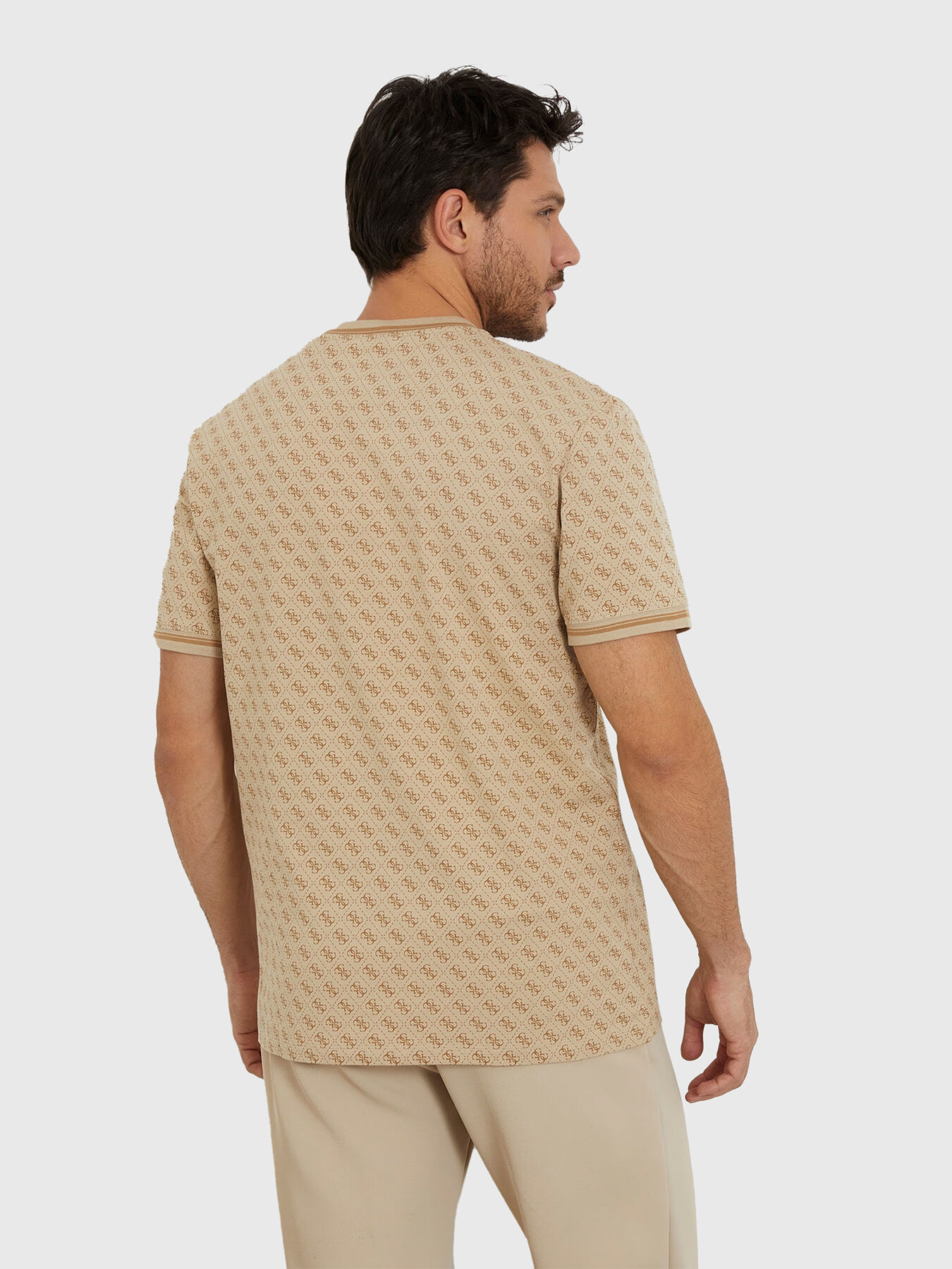 MARSHALL monogram logo print T-shirt brand GUESS