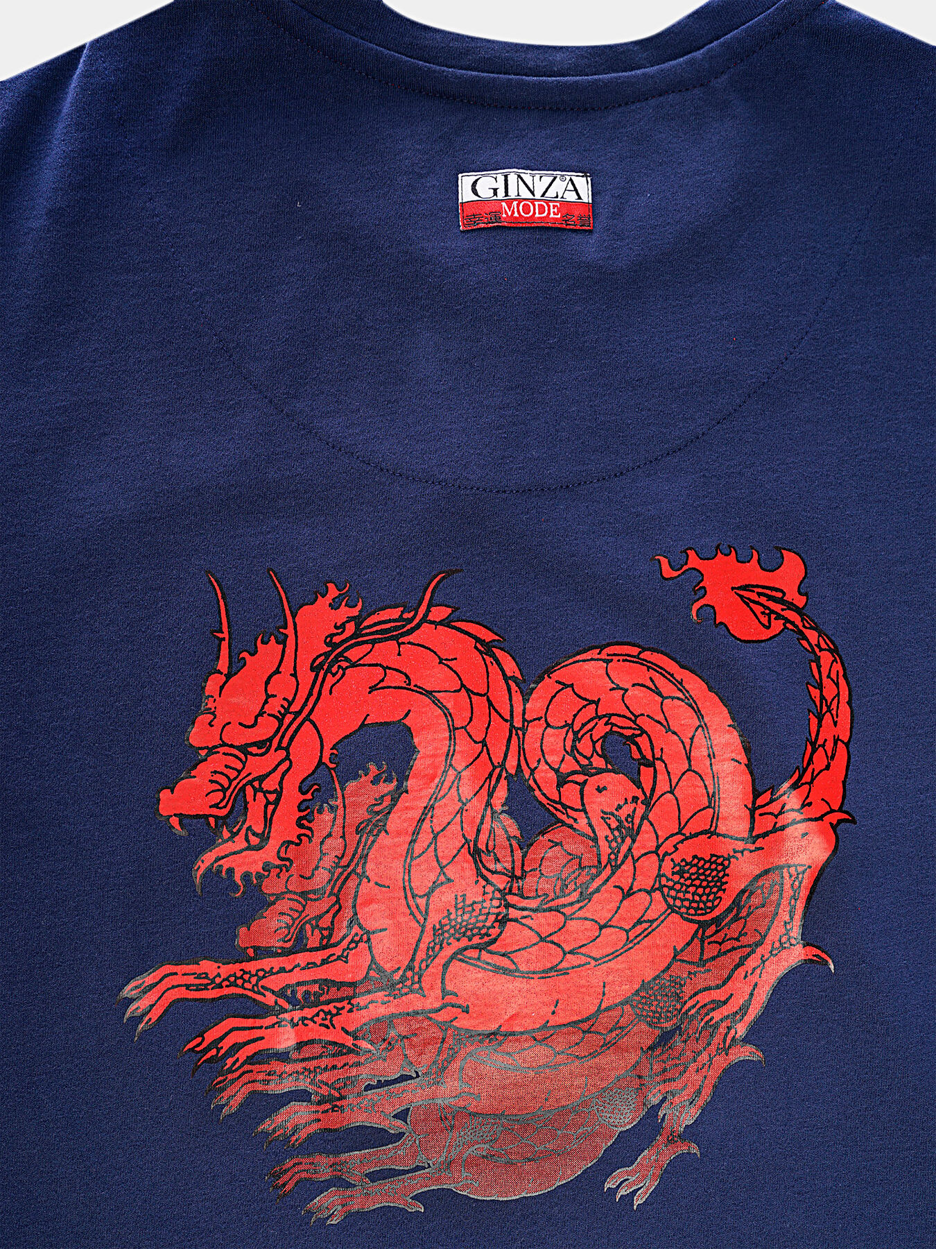 TS032 T-shirt with Japanese art accents brand GINZA MODE