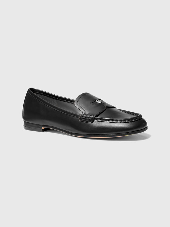 JENNINGS leather loafers in black  - 1