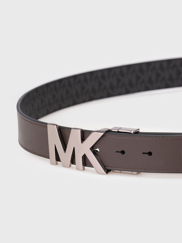 Doublefaced belt with logo buckle - 5