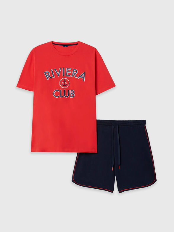 RIVIERA CLUB cropped two-piece pyjamas  - 4