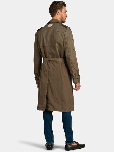 Cotton trench in brown color - 2