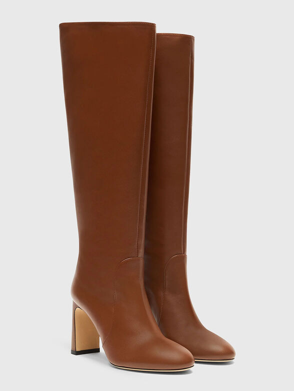 BABETTE TUBO 85 leather boots with heel - 2