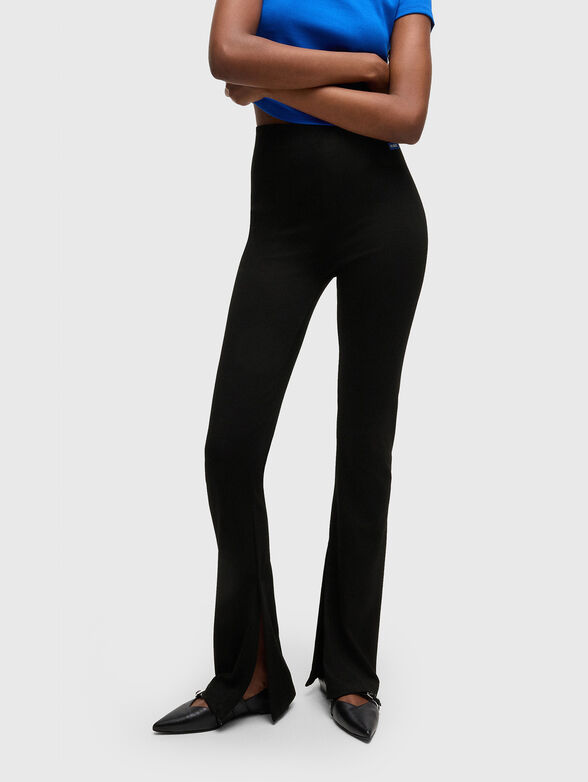 Regular fit trousers in stretch jersey - 1