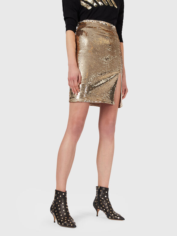 Sequin slit skirt - 1