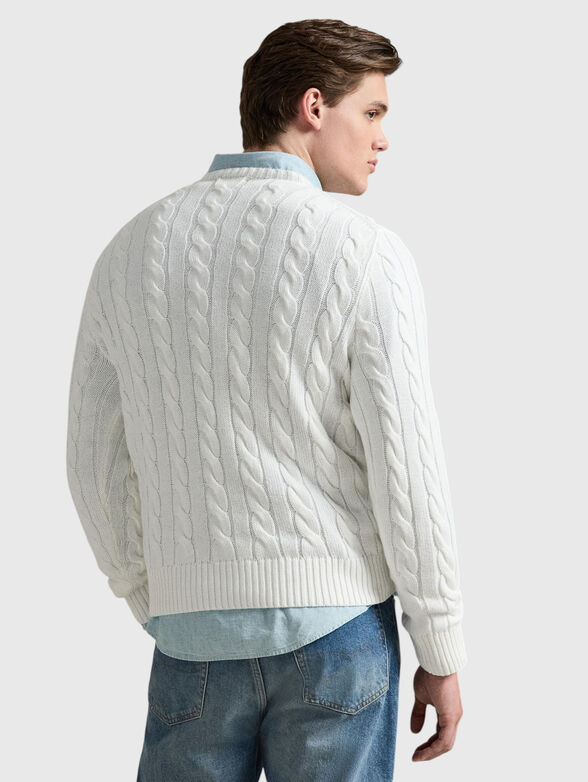 Sweater with logo embroidery - 3