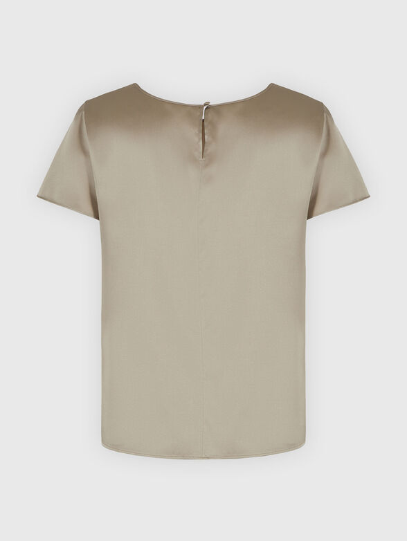 Short sleeved silk blouse - 2