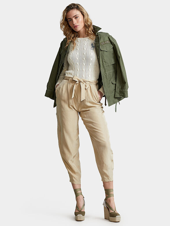 Sweater with beaded logo - 2