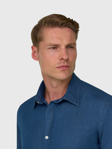 Cotton denim shirt - 4