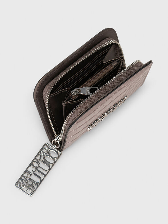 Croc-effect zip wallet  - 3