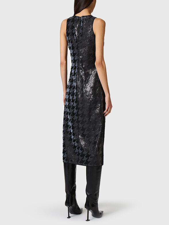 Midi dress with appliquéd sequins - 2