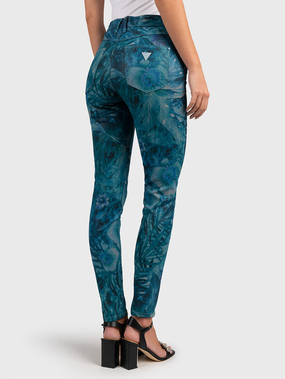 Jeans with floral print - 3