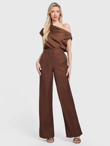 GRETA linen blend trousers - 5