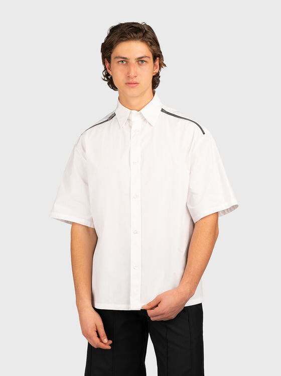 Black shirt with accent zips - 1