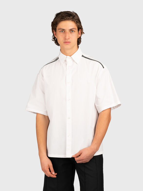 Black shirt with accent zips - 1