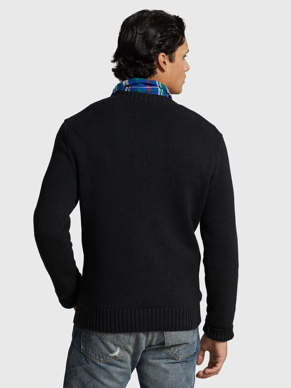Black sweater with Polo Bear print - 3