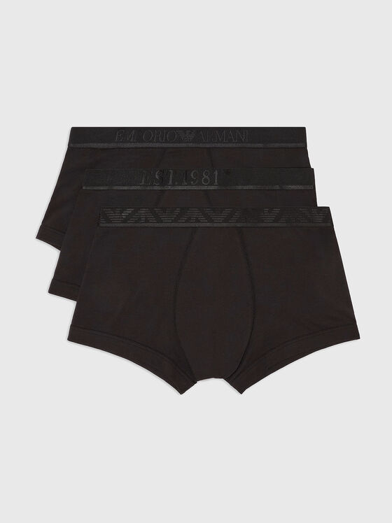Set of three pairs of organic cotton boxers - 1