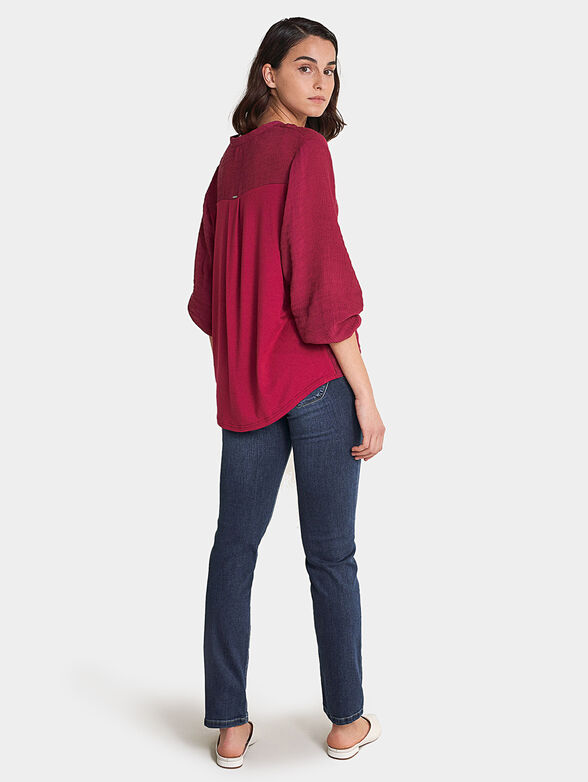 Top with contrasting back - 6