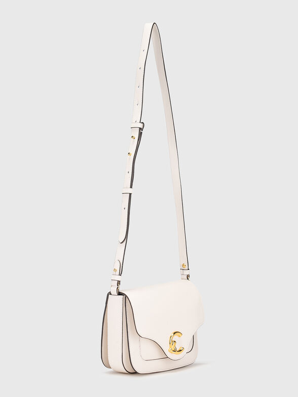 Leather crossbody bag with gold details - 2