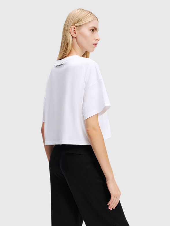 Cotton T-shirt with print - 3