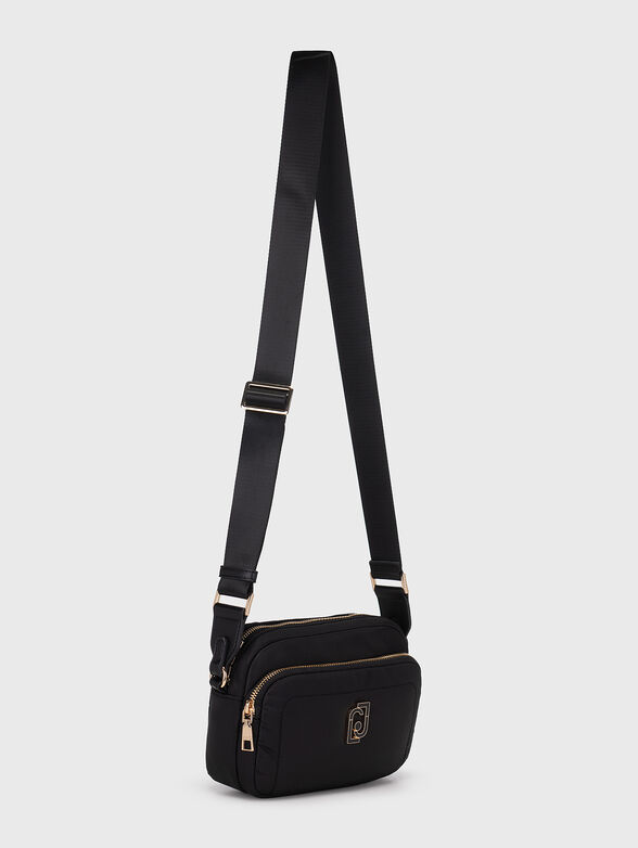 Black crossbody bag with logo detail - 2