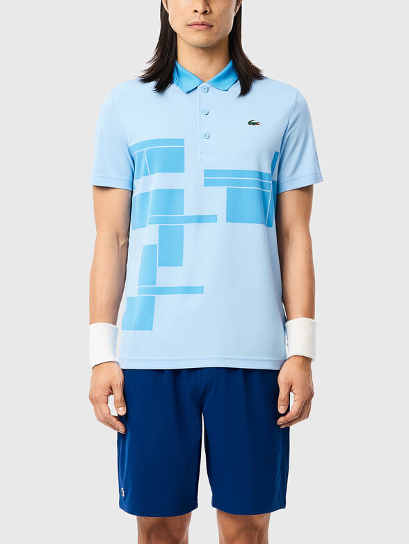 Polo shirt with contrast collar and print - 2
