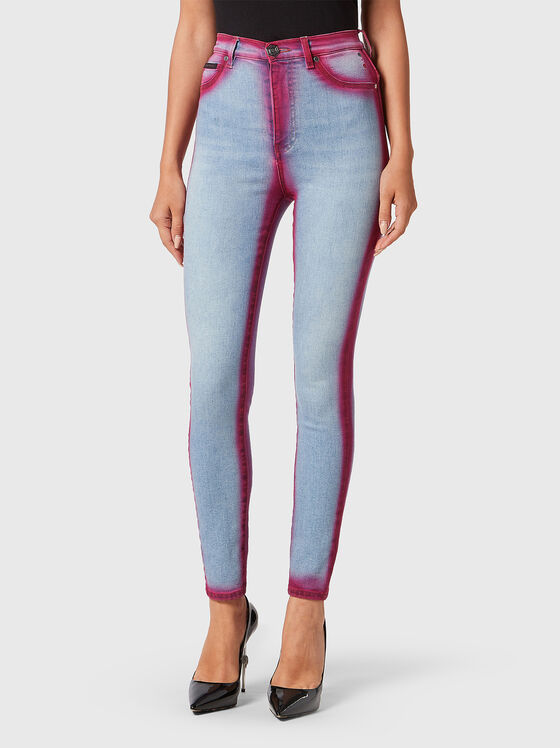 FLUO skinny jeans with electric accent - 1