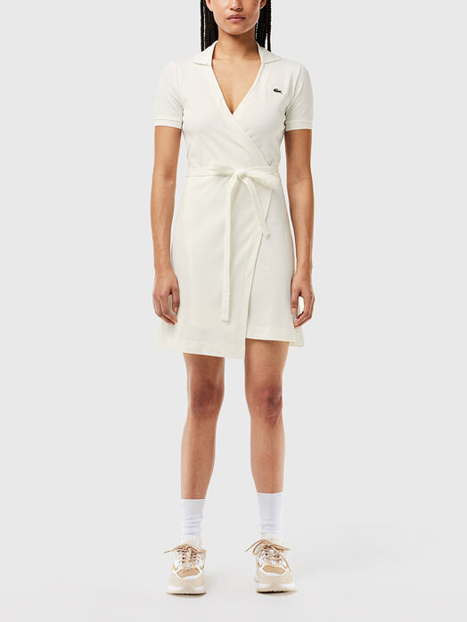 Black piqu&eacute; dress 