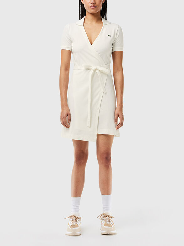 Black piqu&eacute; dress  - 1