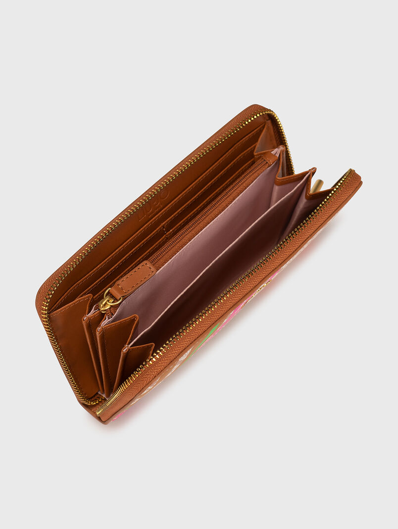 Beige purse with contrasting accents - 3