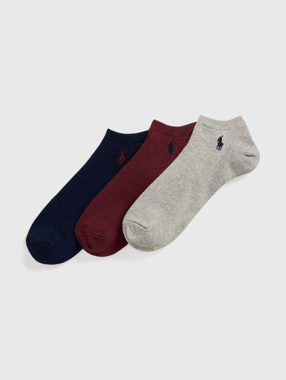 Set of three pairs of cotton socks - 0