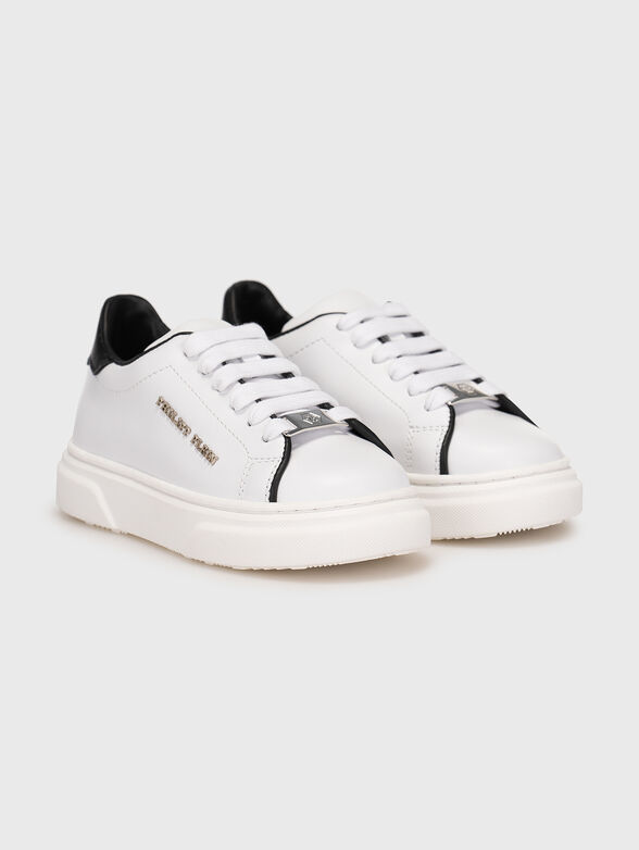 ICONIC black leather sneakers - 2
