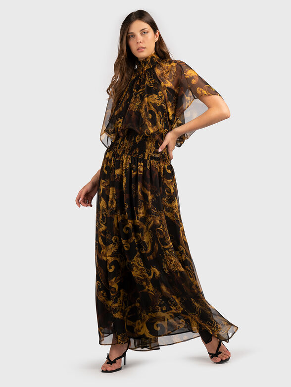 Maxi dress with baroque print - 6
