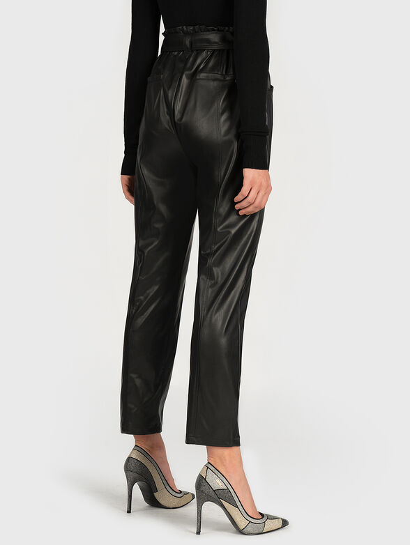 High-waist leather trousers - 2