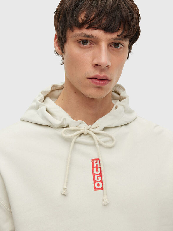 Black sweatshirt with vertical logo - 3