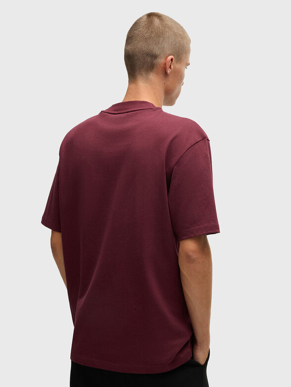 Oversized T-shirt with oval neckline - 3