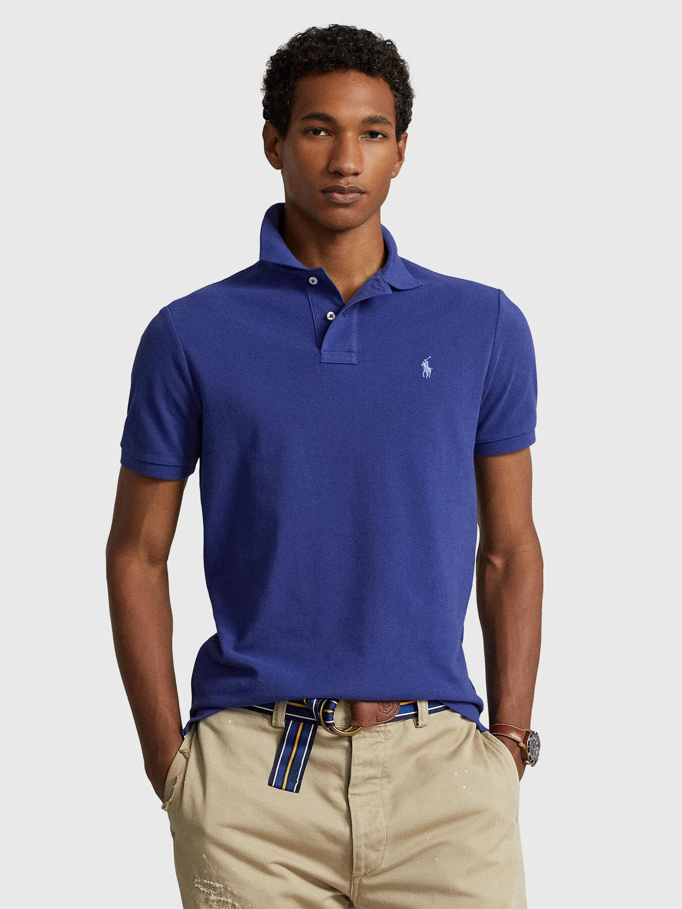 Dark blue cotton Polo shirt brand POLO RALPH LAUREN Globalbrandsstore en