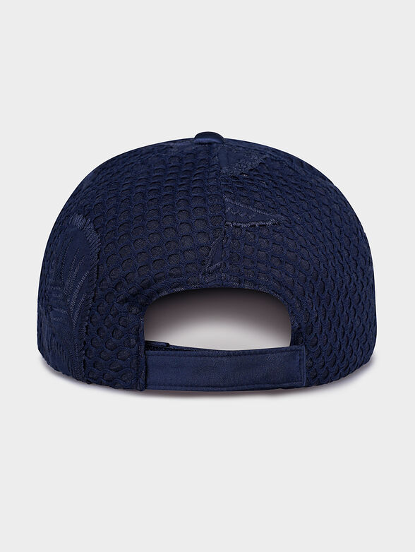 Blue baseball hat with logo embroidery - 2