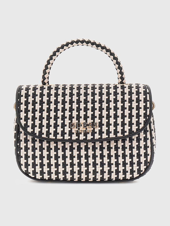 MIREMA black smal bag with interwoven texture - 1