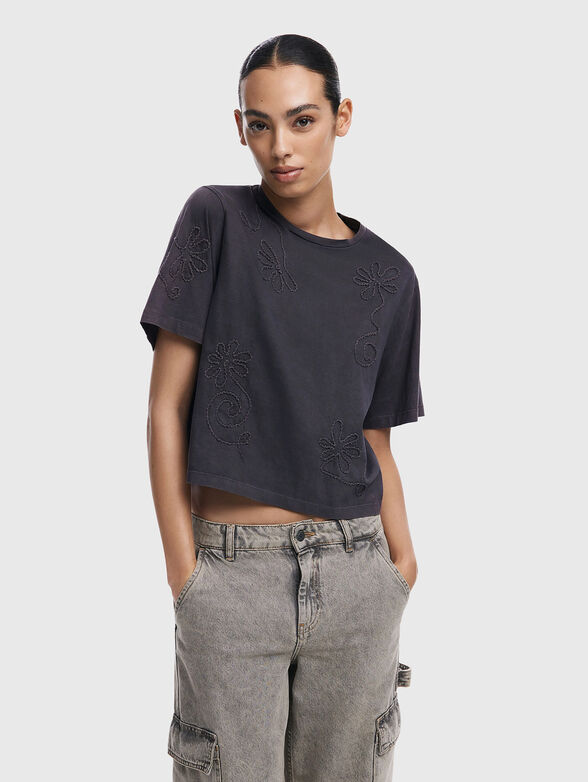 BAHO T-shirt with floral details - 1