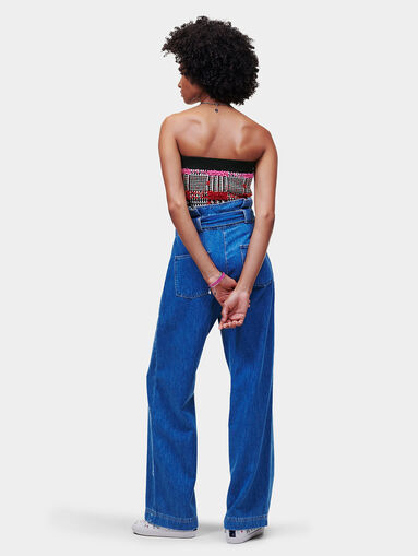 Sleeveless top with bouclé - 3