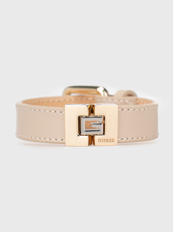 Black bracelet with logo accent  - 1