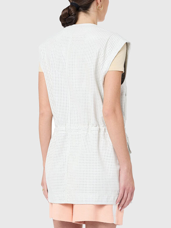 Perforated leather vest - 3