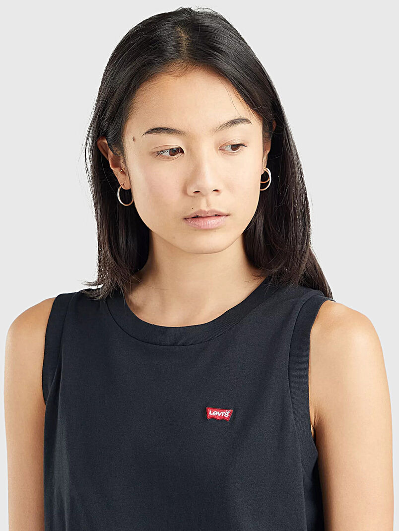 DARA™ black cotton top - 3