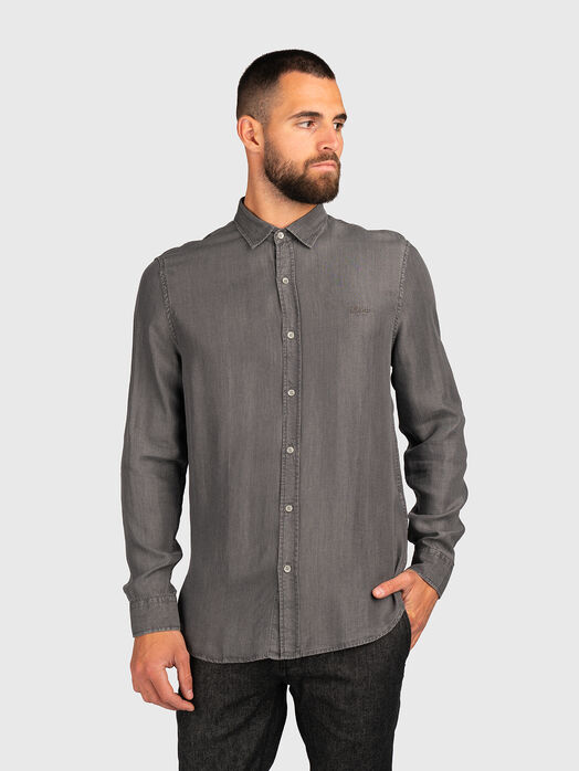 SUNSET TENCEL INDIGO slim fit shirt