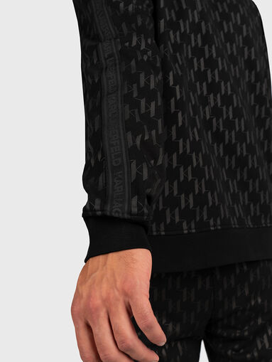 Sweatshirt with monogram logo print - 4